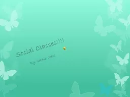 Social Classes!!!!