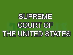 SUPREME COURT OF THE UNITED STATES