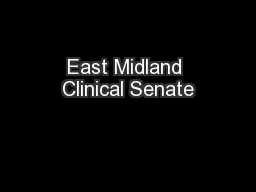 East Midland Clinical Senate