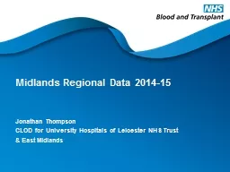 Midlands Regional Data 2014-15