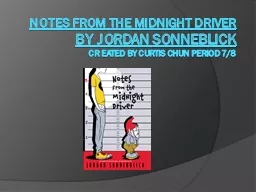 Notes From the Midnight Driver