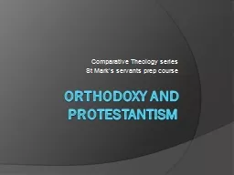 Orthodoxy and Protestantism