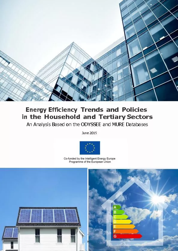 Energy Efficiency Trends and Policies in the Household and Tertiary Se