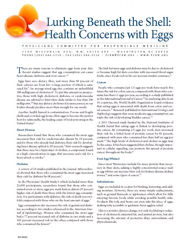 HEALTH CONCERNS WITH EGGS