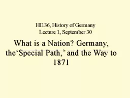 What is a Nation? Germany,
