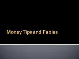 Money Tips and Fables