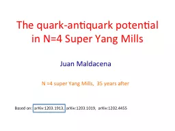 The quark-antiquark potential