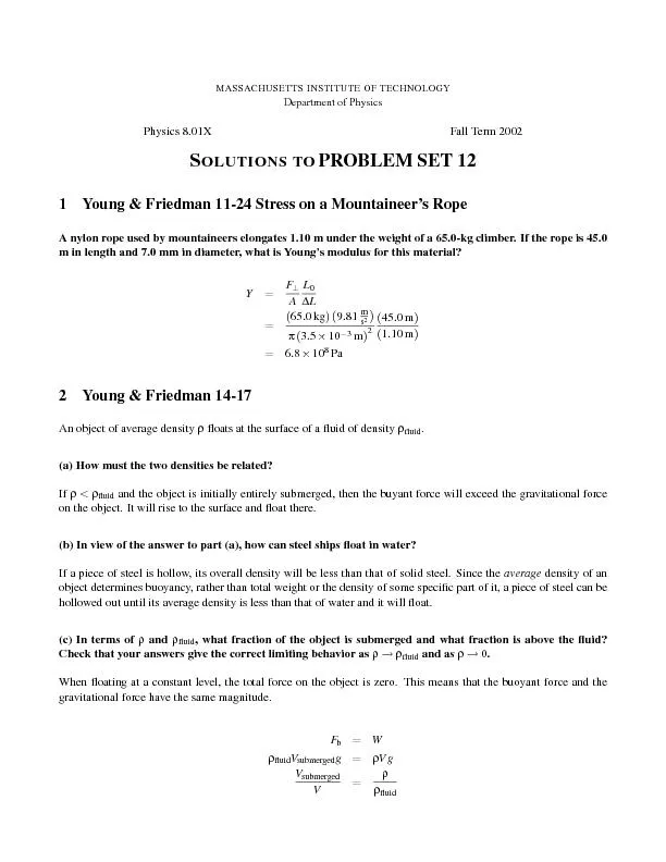 MASSACHUSETTSINSTITUTEOFTECHNOLOGYPhysics
