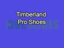 Timberland Pro Shoes