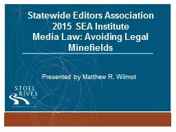 Statewide Editors Association 2015 SEA Institute