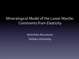Mineralogical Model of the