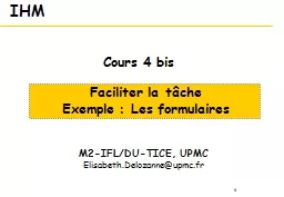 IHM M2-IFL/DU-TICE, UPMC
