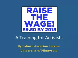 A Training for Activists