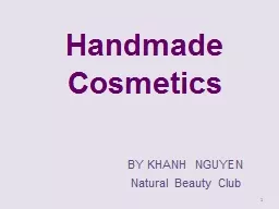 Handmade Cosmetics