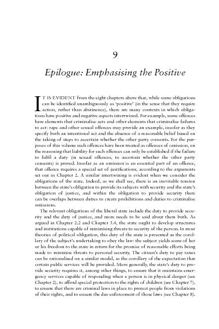 Epilogue: Emphasising the Positive