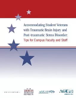 Accommodating Student Veterans with Traumatic Brain Injury and Posttraumatic Stress Disorder