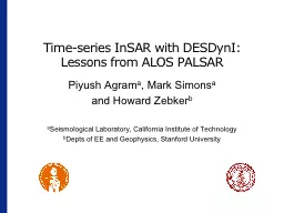 Time-series InSAR with