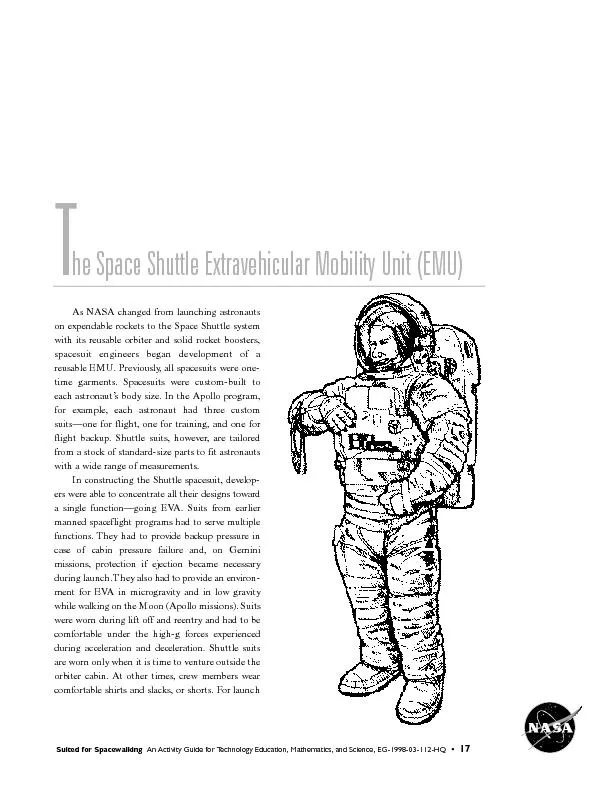 Suited for SpacewalkingAn Activity Guide for Technology Education, Mat