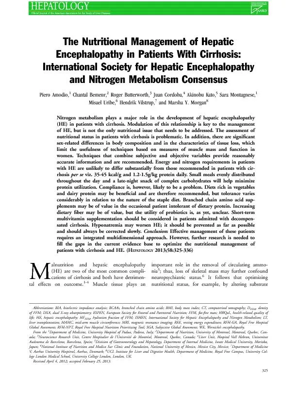 TheNutritionalManagementofHepatic