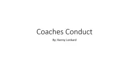 Coaches Conduct