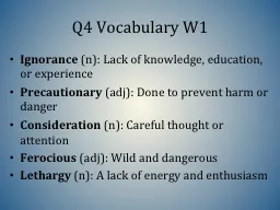 Q4 Vocabulary W1