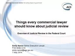 Things every commercial lawyer should know about judicial r