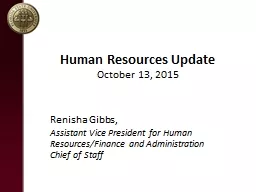 Human Resources Update