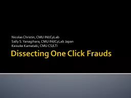 Dissecting One Click Frauds