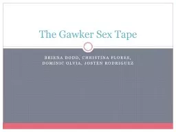 The Gawker Sex Tape