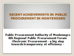 Public Procurement Authority of Montenegro