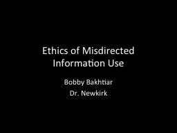 Ethics of Misdirected Information Use