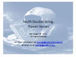 Youth Double Wing: