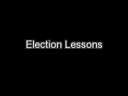 Election Lessons