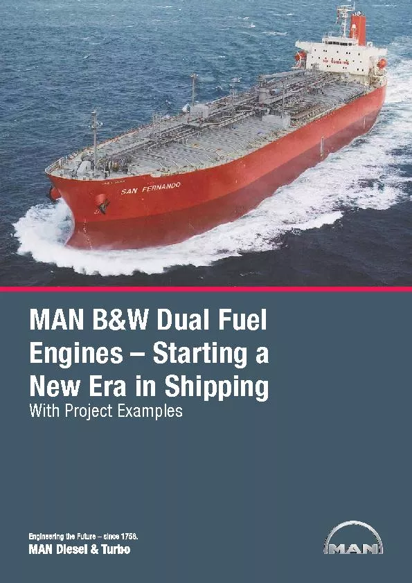 MAN B&W Dual Fuel Engines – Starting a