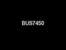 BUS7450