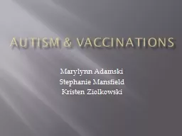 Autism & Vaccinations