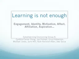 Learning is not enough