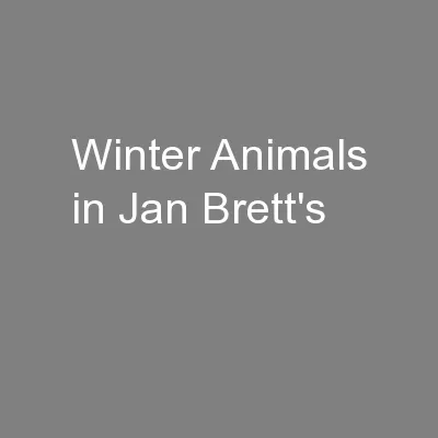 Winter Animals in Jan Brett's