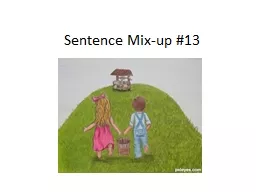 Sentence Mix-up #13