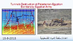 Tunnels Destruction at Palestenian-Egyption Borders by Egyp