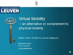 Virtual Mobility