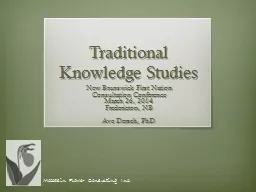 Traditional Knowledge Studies