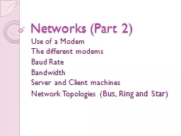 Networks (Part