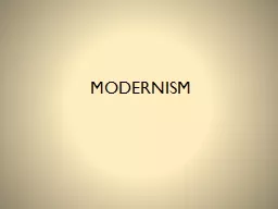 MODERNISM