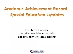 Academic Achievement Record: