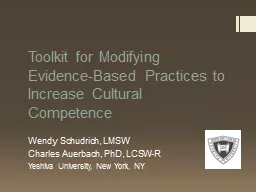 Toolkit for Modifying Evidence-Based Practices to Increase