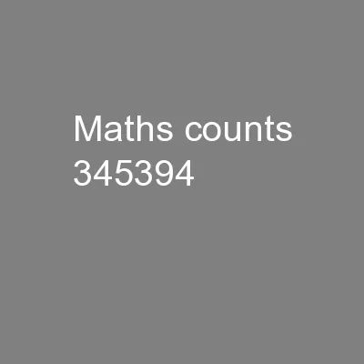 Maths Counts