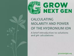 A brief introduction to solutions and pH calculations