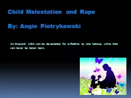 Child Molestation and Rape