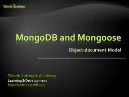 MongoDB and Mongoose